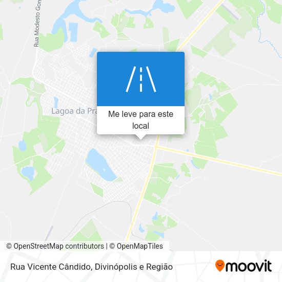Rua Vicente Cândido mapa