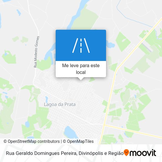 Rua Geraldo Domingues Pereira mapa