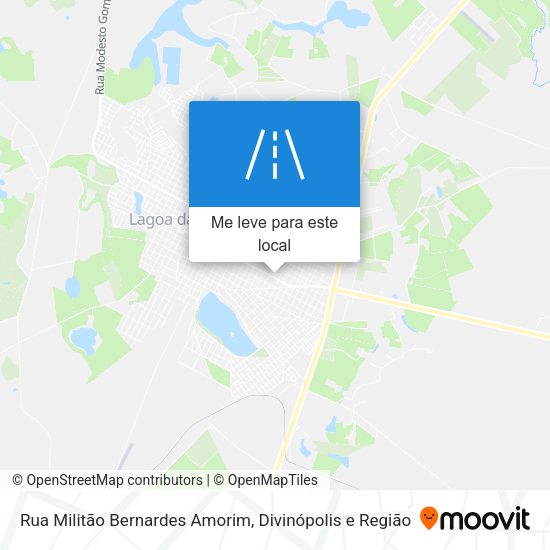 Rua Militão Bernardes Amorim mapa