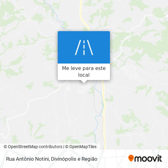 Rua Antônio Notini mapa