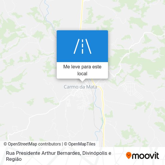 Rua Presidente Arthur Bernardes mapa