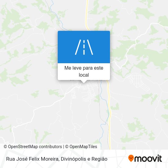 Rua José Felix Moreira mapa