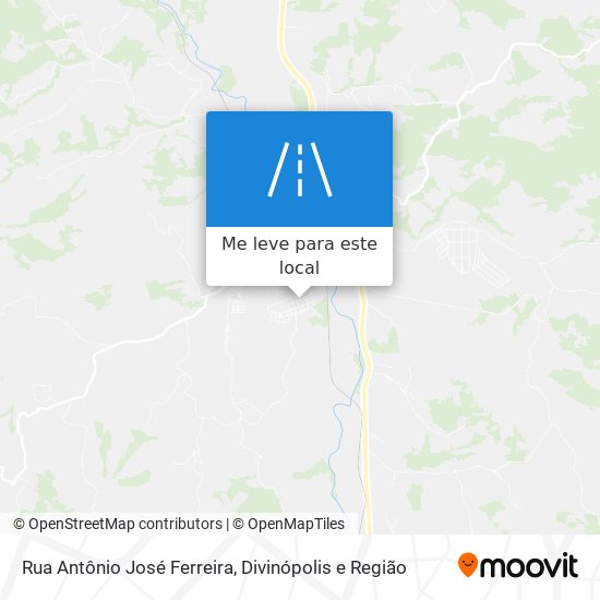 Rua Antônio José Ferreira mapa