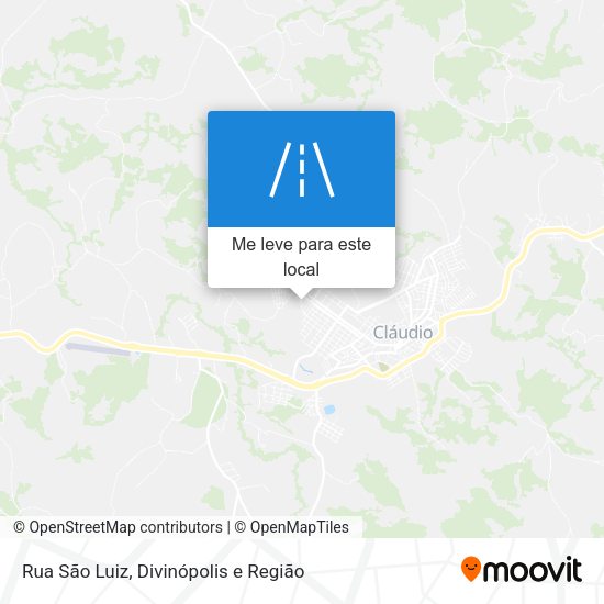 Rua São Luiz mapa