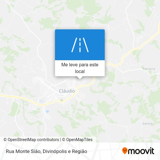 Rua Monte Sião mapa