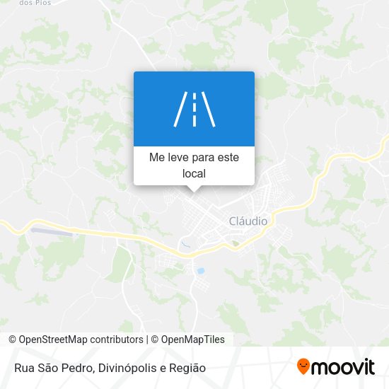 Rua São Pedro mapa