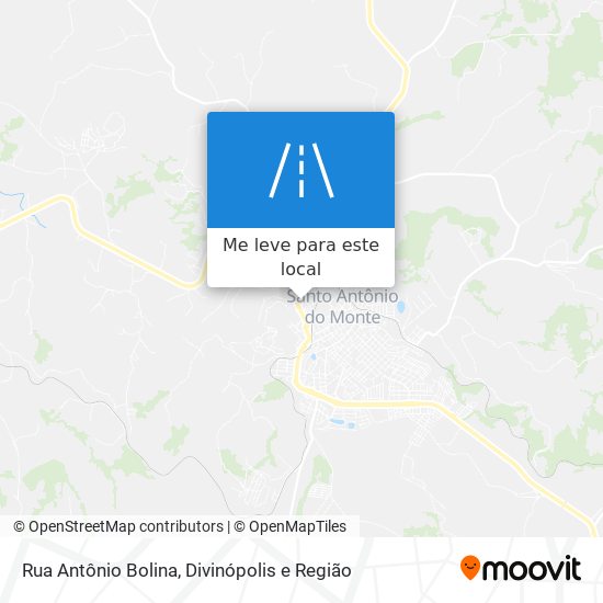 Rua Antônio Bolina mapa
