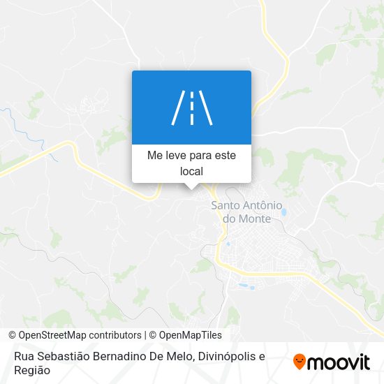Rua Sebastião Bernadino De Melo mapa