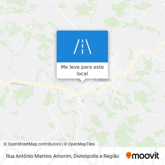 Rua Antônio Martins Amorim mapa
