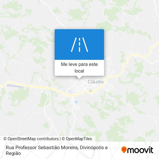 Rua Professor Sebastião Moreira mapa