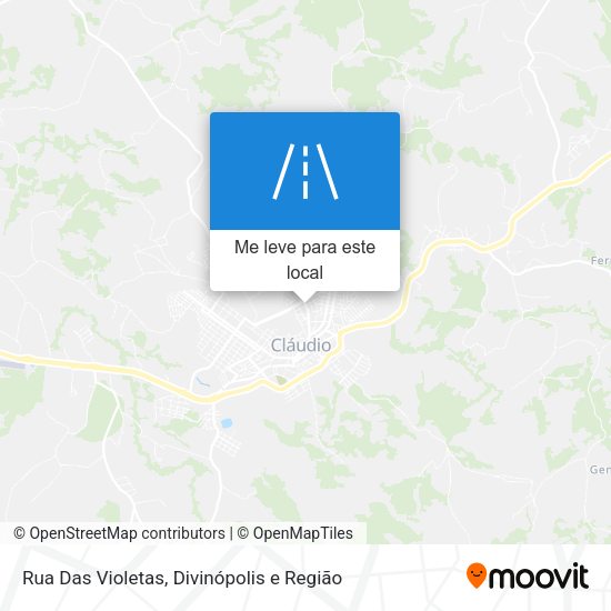 Rua Das Violetas mapa