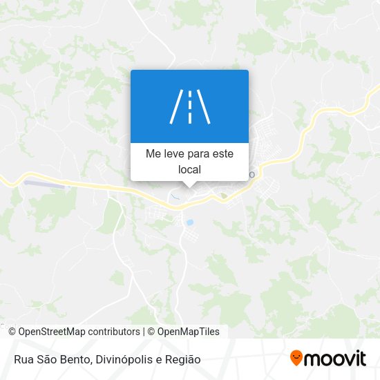 Rua São Bento mapa