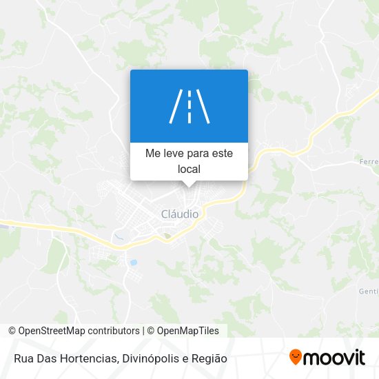 Rua Das Hortencias mapa