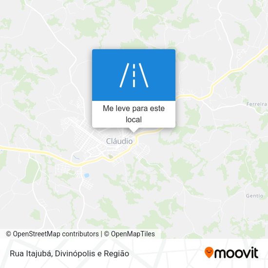 Rua Itajubá mapa