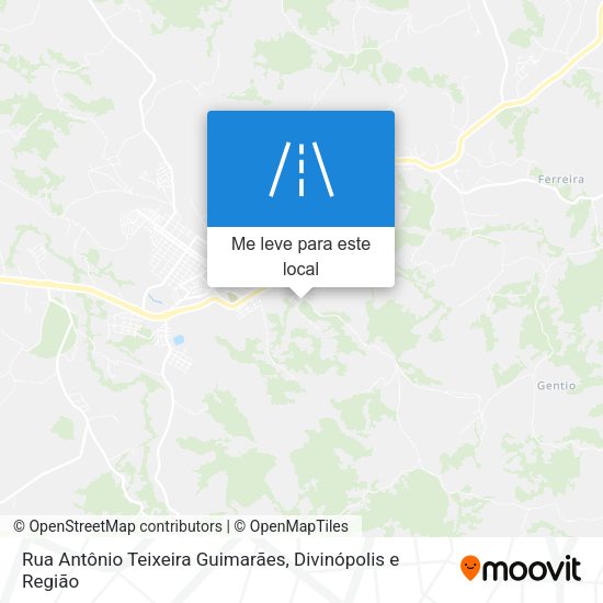 Rua Antônio Teixeira Guimarães mapa