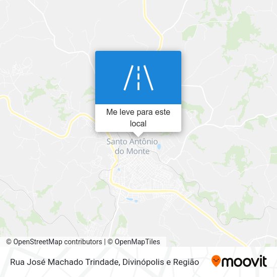 Rua José Machado Trindade mapa