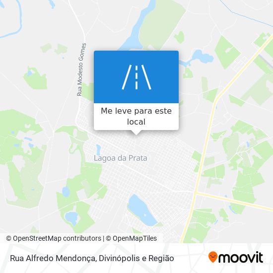 Rua Alfredo Mendonça mapa