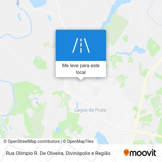 Rua Olímpio R. De Oliveira mapa