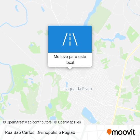 Rua São Carlos mapa