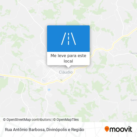 Rua Antônio Barbosa mapa