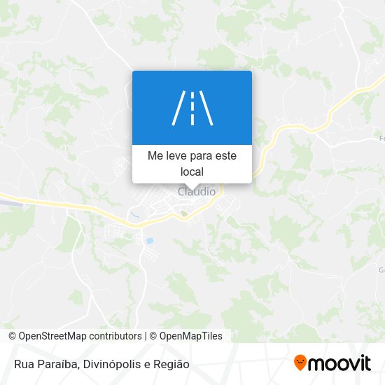 Rua Paraíba mapa
