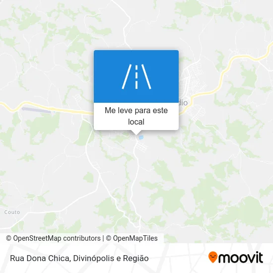 Rua Dona Chica mapa