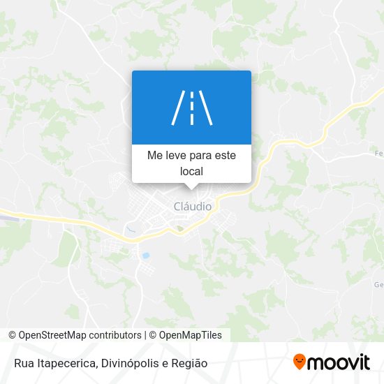 Rua Itapecerica mapa