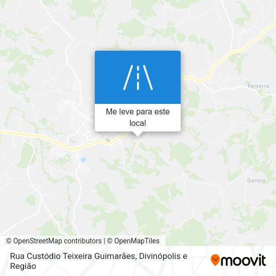 Rua Custódio Teixeira Guimarães mapa