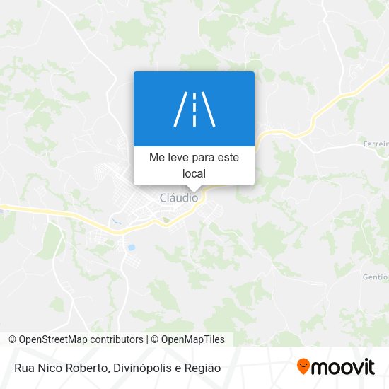 Rua Nico Roberto mapa