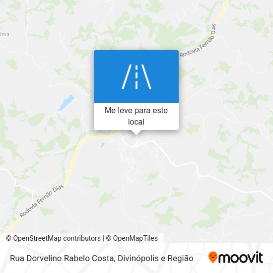 Rua Dorvelino Rabelo Costa mapa