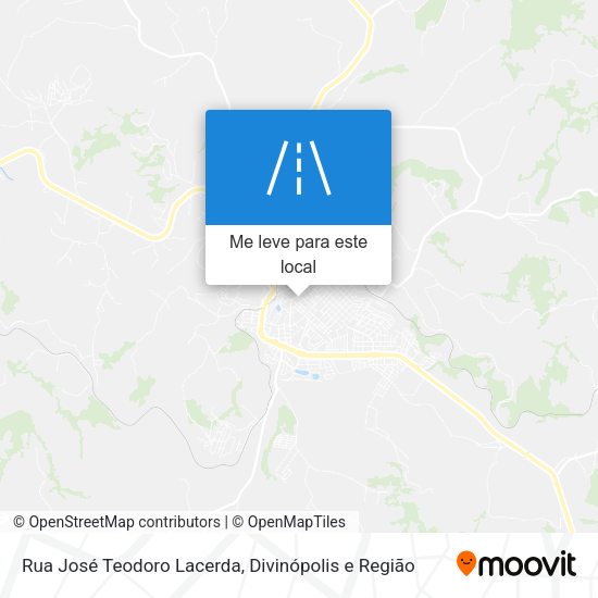 Rua José Teodoro Lacerda mapa