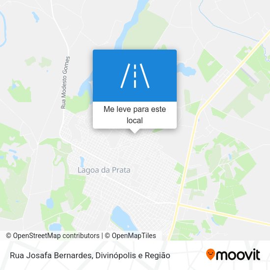 Rua Josafa Bernardes mapa