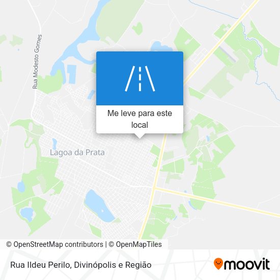 Rua Ildeu Perilo mapa
