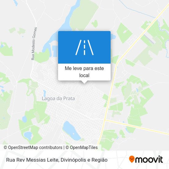 Rua Rev Messias Leite mapa