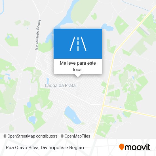 Rua Olavo Silva mapa