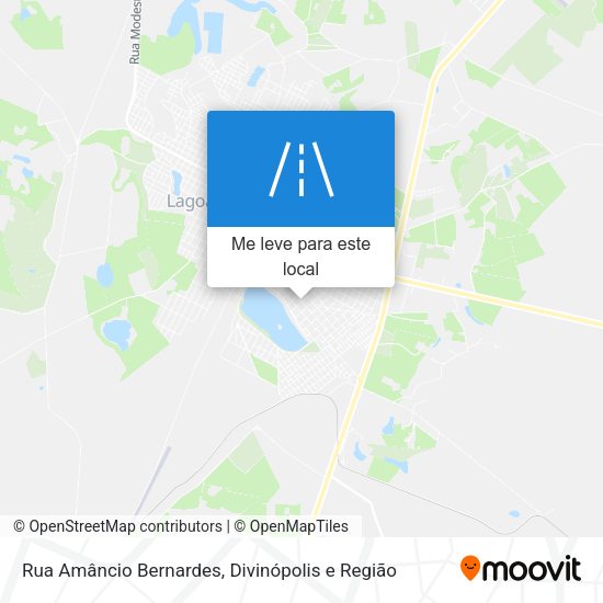 Rua Amâncio Bernardes mapa
