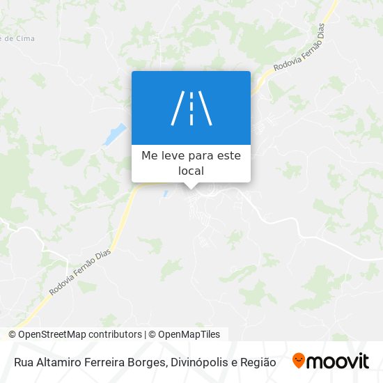 Rua Altamiro Ferreira Borges mapa