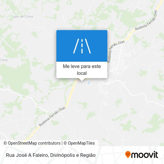 Rua José A Faleiro mapa