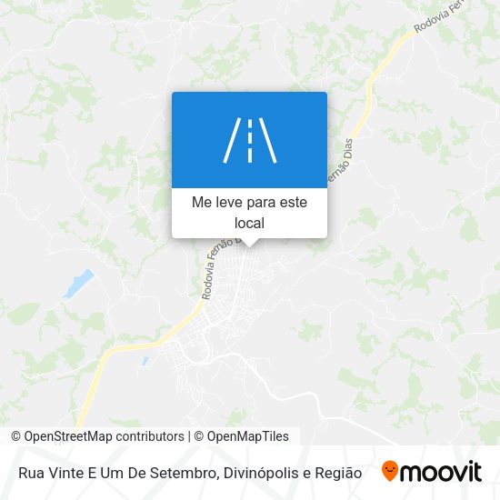 Rua Vinte E Um De Setembro mapa