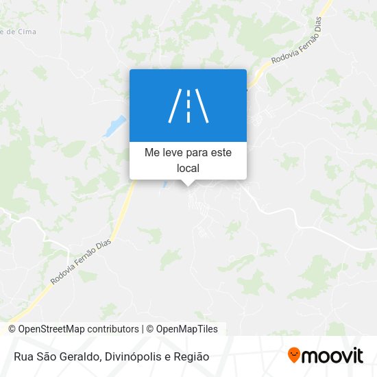 Rua São Geraldo mapa