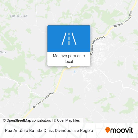 Rua Antônio Batista Diniz mapa