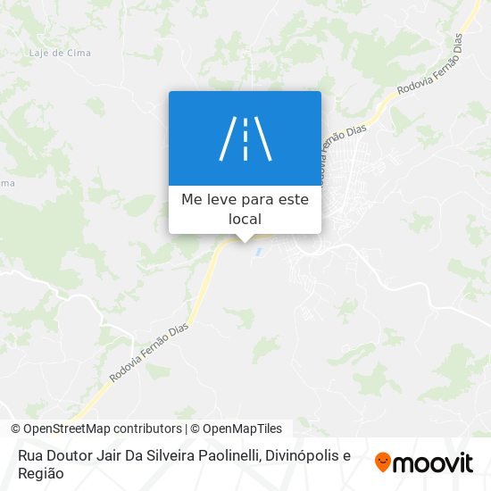 Rua Doutor Jair Da Silveira Paolinelli mapa