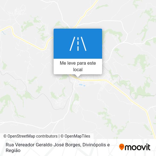 Rua Vereador Geraldo José Borges mapa