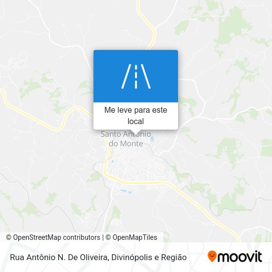 Rua Antônio N. De Oliveira mapa