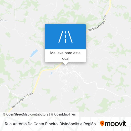 Rua Antônio Da Costa Ribeiro mapa