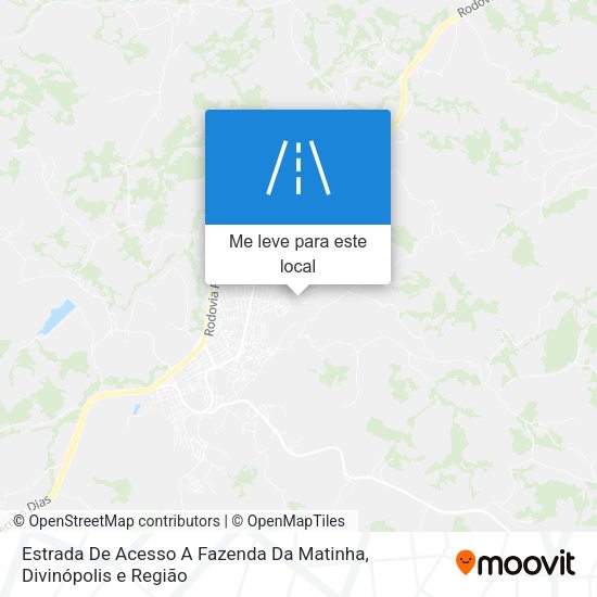 Estrada De Acesso A Fazenda Da Matinha mapa