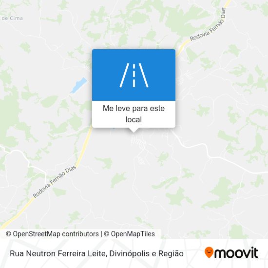 Rua Neutron Ferreira Leite mapa