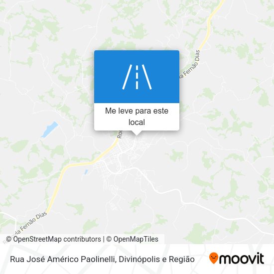 Rua José Américo Paolinelli mapa