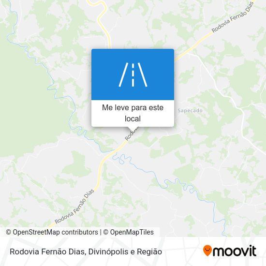 Rodovia Fernão Dias mapa
