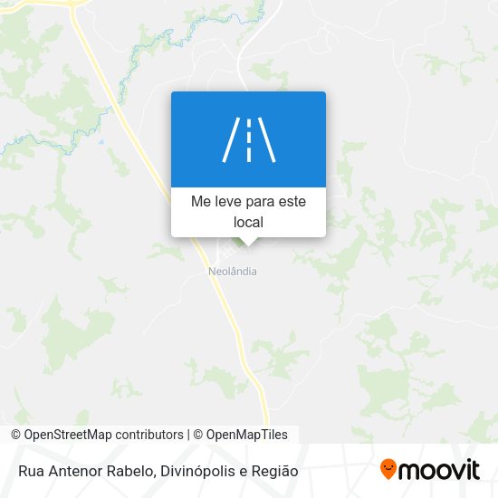 Rua Antenor Rabelo mapa